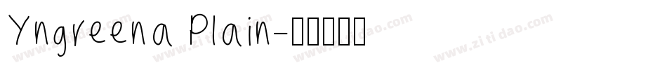 Yngreena Plain字体转换